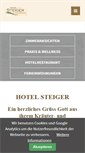 Mobile Screenshot of hotelsteiger.de